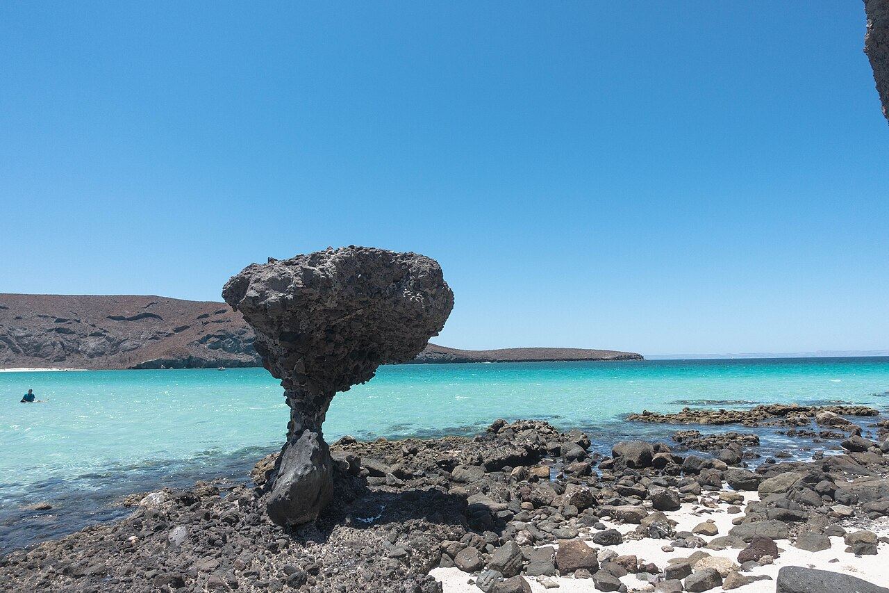 El Hongo y la bahía de Balandra.